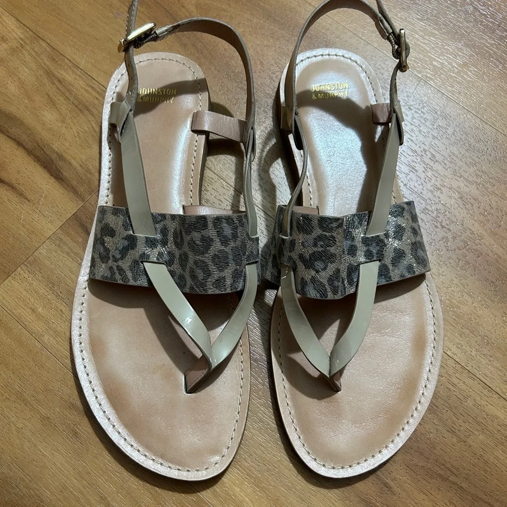 Johnston‎ & Murphy Tan and Brown Sandals with Classic Design
